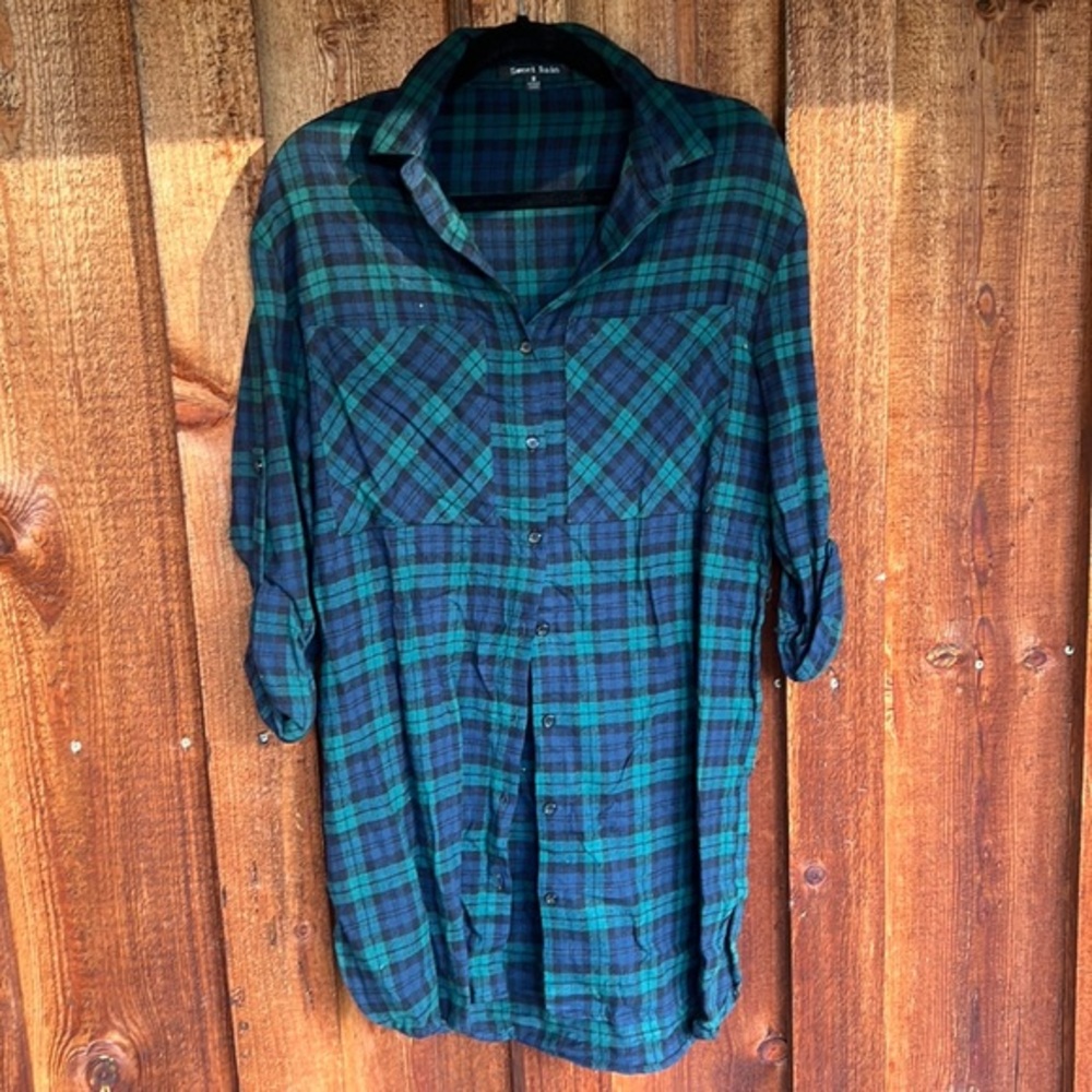 Plaid Button Down Dress
